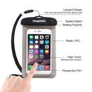 HAWEEL Transparent Universal Waterproof Bag with Lanyard for iPhone, Galaxy, Huawei, Xiaomi, LG, HTC and Other Smart Phones(Black)
