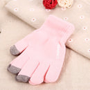 HAWEEL Three Fingers Touch Screen Gloves for Kids, For iPhone, Galaxy, Huawei, Xiaomi, HTC, Sony, LG and other Touch Screen Devices(Pink)