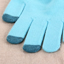 HAWEEL Three Fingers Touch Screen Gloves for Kids, For iPhone, Galaxy, Huawei, Xiaomi, HTC, Sony, LG and other Touch Screen Devices(Blue)