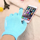 HAWEEL Three Fingers Touch Screen Gloves for Kids, For iPhone, Galaxy, Huawei, Xiaomi, HTC, Sony, LG and other Touch Screen Devices(Blue)