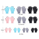 HAWEEL Three Fingers Touch Screen Gloves for Kids, For iPhone, Galaxy, Huawei, Xiaomi, HTC, Sony, LG and other Touch Screen Devices(Blue)