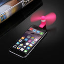 HAWEEL 3.5 inch Fashion Portable 8 Pin USB Phone Mini Fan with Two Leaves, For iPhone 7 & 7 Plus, iPhone 6 & 6s, iPhone 6 Plus & 6s Plus, iPad Air(Magenta)