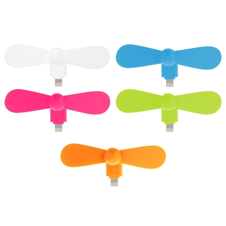 HAWEEL 3.5 inch Fashion Portable 8 Pin USB Phone Mini Fan with Two Leaves, For iPhone 7 & 7 Plus, iPhone 6 & 6s, iPhone 6 Plus & 6s Plus, iPad Air(Magenta)