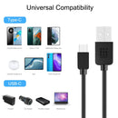 HAWEEL 2m USB-C / Type-C to USB 2.0 Data & Charging Cable(Black)
