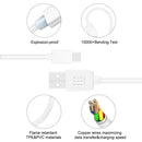 HAWEEL 3m USB-C / Type-C to USB 2.0 Data & Charging Cable(White)