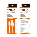 HAWEEL 3m USB-C / Type-C to USB 2.0 Data & Charging Cable(White)
