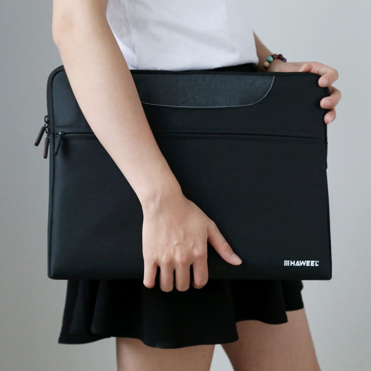 HAWEEL 13.3 inch Laptop Handbag, For Macbook, Samsung, Lenovo, Sony, DELL Alienware, CHUWI, ASUS, HP, 13.3 inch and Below Laptops(Black)