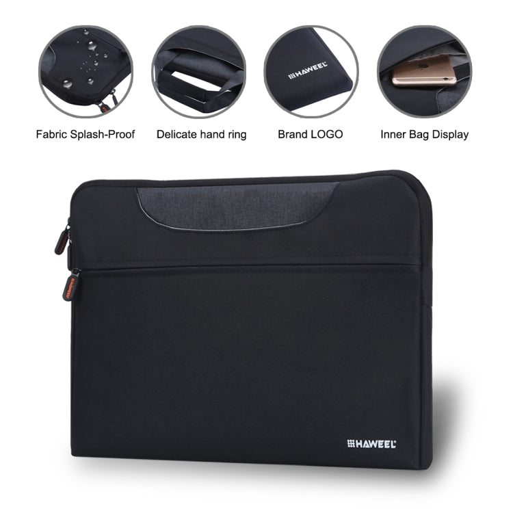 HAWEEL 13.3 inch Laptop Handbag, For Macbook, Samsung, Lenovo, Sony, DELL Alienware, CHUWI, ASUS, HP, 13.3 inch and Below Laptops(Black)