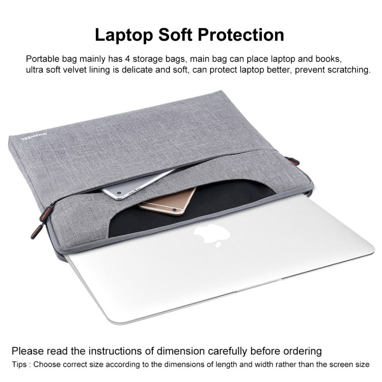 HAWEEL 13.3 inch Laptop Handbag, For Macbook, Samsung, Lenovo, Sony, DELL Alienware, CHUWI, ASUS, HP, 13.3 inch and Below Laptops(Grey)