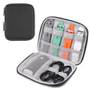 HAWEEL Watch Band Organizer Box Digital Cable Storage Case(Black)