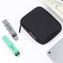 HAWEEL Watch Band Organizer Box Digital Cable Storage Case(Black)