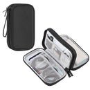 HAWEEL Electronic Organizer Double Layers Storage Bag for Cables, Charger, Power Bank, Phones, Earphones(Black)