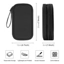 HAWEEL Electronic Organizer Double Layers Storage Bag for Cables, Charger, Power Bank, Phones, Earphones(Black)