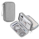 HAWEEL Electronic Organizer Double Layers Storage Bag for Cables, Charger, Power Bank, Phones, Earphones (Grey)