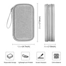 HAWEEL Electronic Organizer Double Layers Storage Bag for Cables, Charger, Power Bank, Phones, Earphones (Grey)