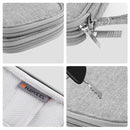 HAWEEL Electronic Organizer Double Layers Storage Bag for Cables, Charger, Power Bank, Phones, Earphones (Grey)