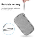HAWEEL Electronic Organizer Double Layers Storage Bag for Cables, Charger, Power Bank, Phones, Earphones (Grey)