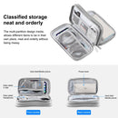 HAWEEL Electronic Organizer Double Layers Storage Bag for Cables, Charger, Power Bank, Phones, Earphones (Grey)