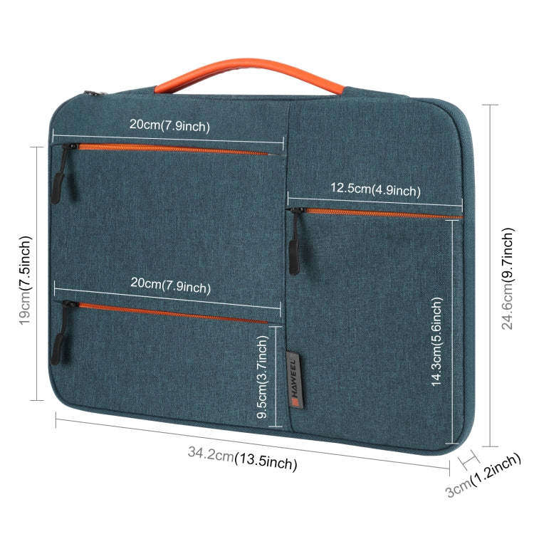 HAWEEL 13.0 inch Sleeve Case Zipper Briefcase Laptop Handbag For Macbook, Samsung, Lenovo Thinkpad, Sony, DELL Alienware, CHUWI, ASUS, HP, 13 inch -13.5 inch Laptops(Navy Blue)