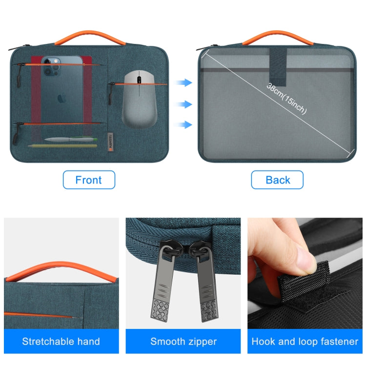 HAWEEL 13.0 inch Sleeve Case Zipper Briefcase Laptop Handbag For Macbook, Samsung, Lenovo Thinkpad, Sony, DELL Alienware, CHUWI, ASUS, HP, 13 inch -13.5 inch Laptops(Navy Blue)