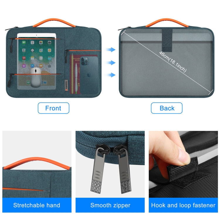 HAWEEL 15.0 inch Sleeve Case Zipper Briefcase Laptop Handbag For Macbook, Samsung, Lenovo Thinkpad, Sony, DELL Alienware, CHUWI, ASUS, HP, 15.0 inch-16.0 inch Laptops(Navy Blue)