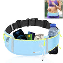 HAWEEL Running Belt Waist Fanny Pack Bag Sports Waterproof Waist Phone Pocket(Blue)