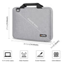 HAWEEL 14.0 inch Briefcase Crossbody Laptop Bag For Macbook, Lenovo Thinkpad, ASUS, HP(Grey)