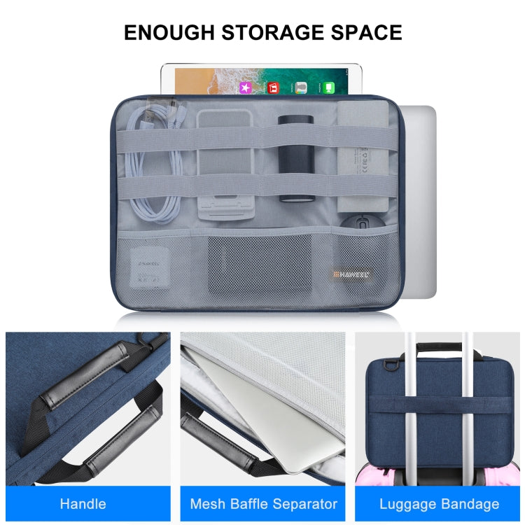 HAWEEL 15.0 inch -16.0 inch Briefcase Crossbody Laptop Bag For Macbook, Lenovo Thinkpad, ASUS, HP(Navy Blue)