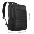 HAWEEL 14W Solar Panel Power Backpack Laptop Bag with Handle and 5V / 2.1A Max USB Charging Port(Black)