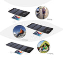 HAWEEL 14W Foldable Solar Panel Charger with 5V / 2.4A Max Dual USB Ports