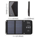 HAWEEL 14W Foldable Solar Panel Charger with 5V / 2.4A Max Dual USB Ports