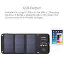 HAWEEL 21W Foldable Solar Panel Charger with 5V 3A Max Dual USB Ports