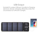 HAWEEL 28W Foldable Solar Panel Charger with 5V 3A Max Dual USB Ports