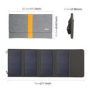 HAWEEL 28W Foldable Solar Panel Charger with 5V 2.9A Max Dual USB Ports