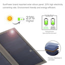 HAWEEL 28W Foldable Solar Panel Charger with 5V 2.9A Max Dual USB Ports