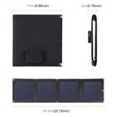 HAWEEL 14W 4-Fold ETFE Solar Panel Charger with 5V / 2.1A Max Dual USB Ports, Support QC3.0 and AFC(Black)