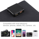 HAWEEL 14W 4-Fold ETFE Solar Panel Charger with 5V / 2.1A Max Dual USB Ports, Support QC3.0 and AFC(Black)