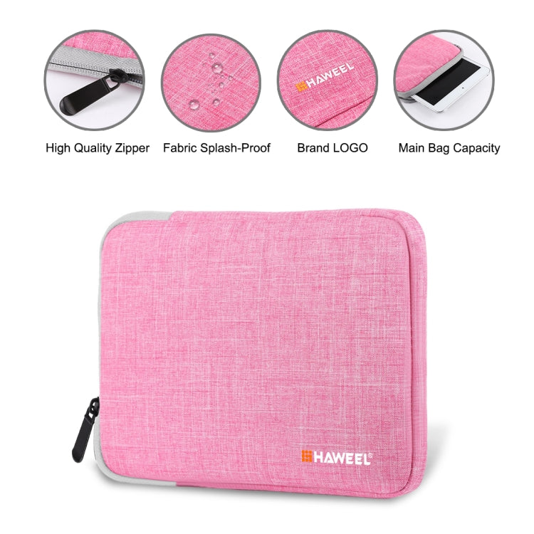 HAWEEL 7.9 inch Sleeve Case Zipper Briefcase Carrying Bag, For iPad mini 4 / iPad mini 3 / iPad mini 2 / iPad mini, Galaxy, Lenovo, Sony, Xiaomi, Huawei 7.9 inch Tablets(Pink)