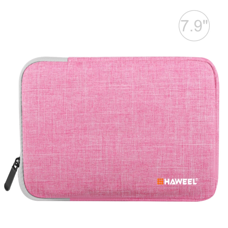 HAWEEL 7.9 inch Sleeve Case Zipper Briefcase Carrying Bag, For iPad mini 4 / iPad mini 3 / iPad mini 2 / iPad mini, Galaxy, Lenovo, Sony, Xiaomi, Huawei 7.9 inch Tablets(Pink)