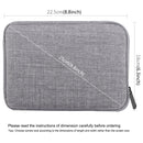 HAWEEL 7.9 inch Sleeve Case Zipper Briefcase Carrying Bag, For iPad mini 4 / iPad mini 3 / iPad mini 2 / iPad mini, Galaxy, Lenovo, Sony, Xiaomi, Huawei 7.9 inch Tablets(Grey)