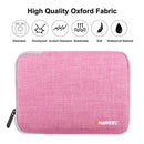 HAWEEL 9.7 inch Sleeve Case Zipper Briefcase Carrying Bag, For iPad 9.7 inch / iPad Pro 9.7 inch, Galaxy, Lenovo, Sony, Xiaomi, Huawei 9.7 inch Tablets(Pink)