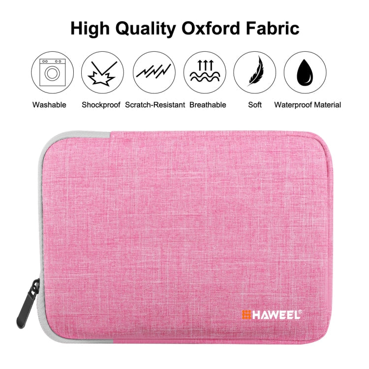 HAWEEL 9.7 inch Sleeve Case Zipper Briefcase Carrying Bag, For iPad 9.7 inch / iPad Pro 9.7 inch, Galaxy, Lenovo, Sony, Xiaomi, Huawei 9.7 inch Tablets(Pink)