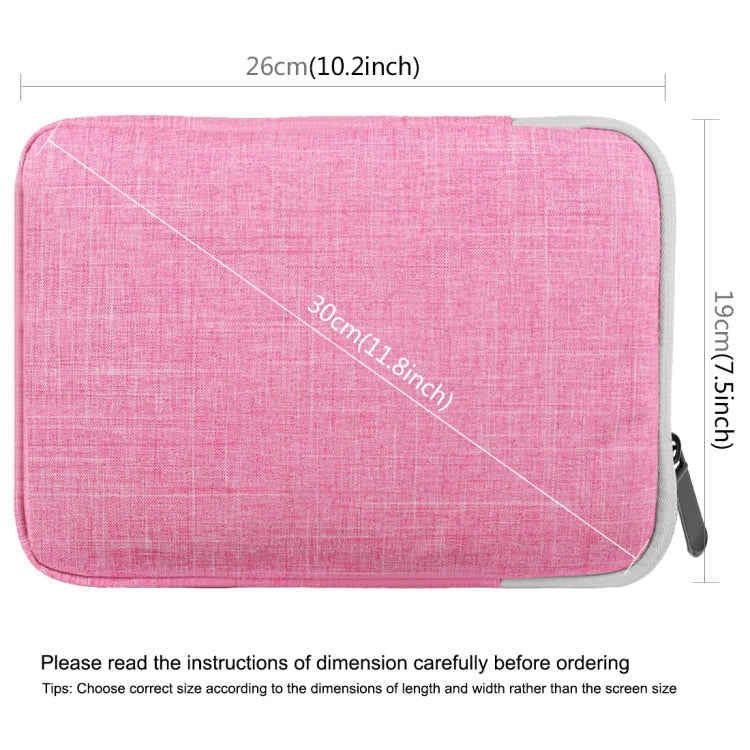 HAWEEL 9.7 inch Sleeve Case Zipper Briefcase Carrying Bag, For iPad 9.7 inch / iPad Pro 9.7 inch, Galaxy, Lenovo, Sony, Xiaomi, Huawei 9.7 inch Tablets(Pink)