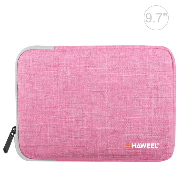 HAWEEL 9.7 inch Sleeve Case Zipper Briefcase Carrying Bag, For iPad 9.7 inch / iPad Pro 9.7 inch, Galaxy, Lenovo, Sony, Xiaomi, Huawei 9.7 inch Tablets(Pink)