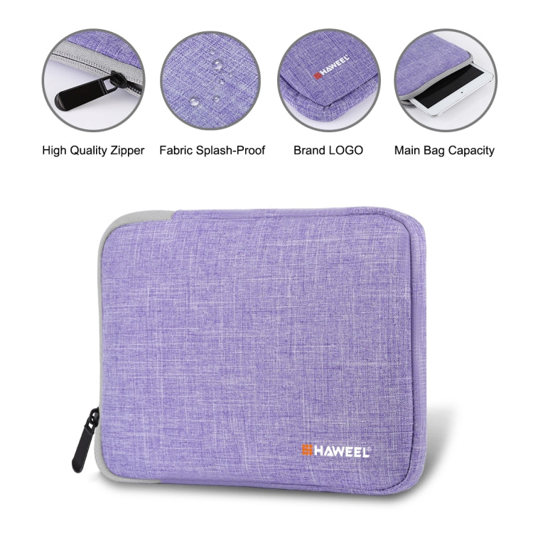 HAWEEL 9.7 inch Sleeve Case Zipper Briefcase Carrying Bag, For iPad 9.7 inch / iPad Pro 9.7 inch, Galaxy, Lenovo, Sony, Xiaomi, Huawei 9.7 inch Tablets(Purple)