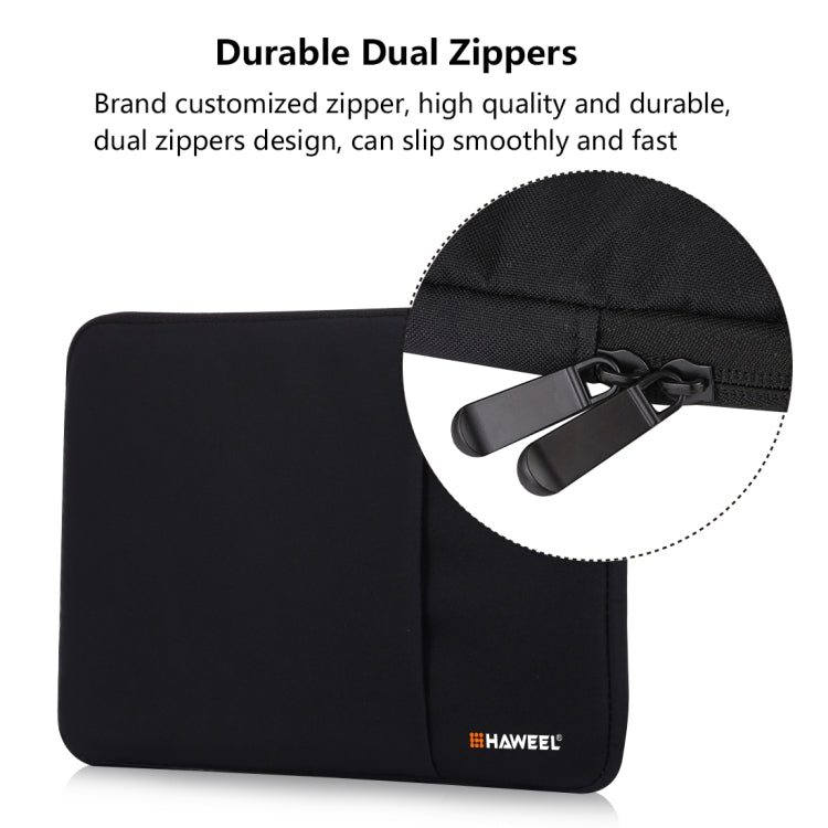 HAWEEL 11 inch Sleeve Case Zipper Briefcase Carrying Bag For Macbook, Samsung, Lenovo, Sony, DELL Alienware, CHUWI, ASUS, HP, 11 inch and Below Laptops / Tablets(Black)