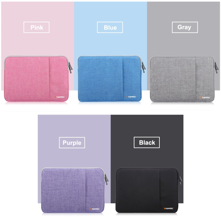 HAWEEL 11 inch Sleeve Case Zipper Briefcase Carrying Bag For Macbook, Samsung, Lenovo, Sony, DELL Alienware, CHUWI, ASUS, HP, 11 inch and Below Laptops / Tablets(Purple)