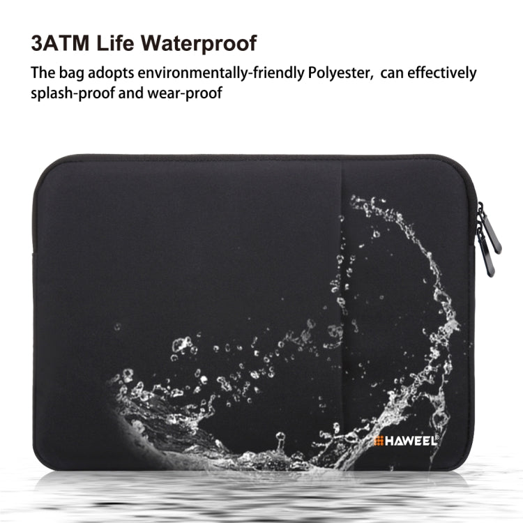 HAWEEL 15.0 inch Sleeve Case Zipper Briefcase Laptop Carrying Bag, For Macbook, Samsung, Lenovo, Sony, DELL Alienware, CHUWI, ASUS, HP, 15 inch and Below Laptops(Black)