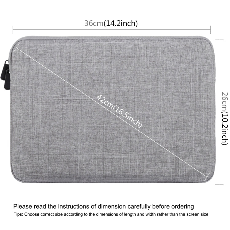 HAWEEL 15.0 inch Sleeve Case Zipper Briefcase Laptop Carrying Bag, For Macbook, Samsung, Lenovo, Sony, DELL Alienware, CHUWI, ASUS, HP, 15 inch and Below Laptops(Grey)