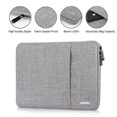 HAWEEL 15.0 inch Sleeve Case Zipper Briefcase Laptop Carrying Bag, For Macbook, Samsung, Lenovo, Sony, DELL Alienware, CHUWI, ASUS, HP, 15 inch and Below Laptops(Grey)